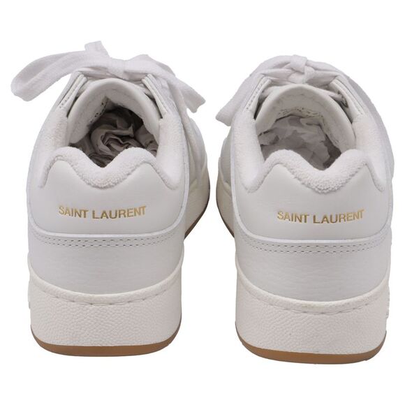 Saint Laurent SL/61 Low-Top Sneakers in White Leather - Picture 6 of 10